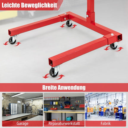 Engine stand 680 kg engine lifter 360° rotatable with 4 adjustable arms engine holder for garages
