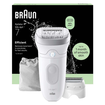 Epilierer Wet & Dry, lang anhaltend glatte Haut, Silber