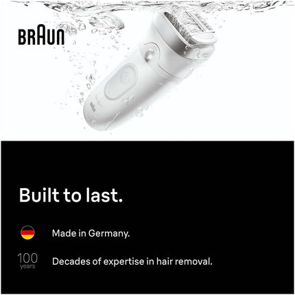 Epilierer Wet & Dry, lang anhaltend glatte Haut, Silber