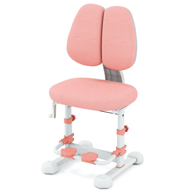 Ergonomischer Kinder-Schreibtischstuhl mit verstellbarer Rückenlehne und Fußstütze