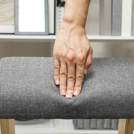 Ergonomic rocking kneeling chair for improved posture, gray