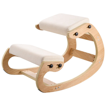 Ergonomic Kneeling Chair – Adjustable Height, Wood Frame