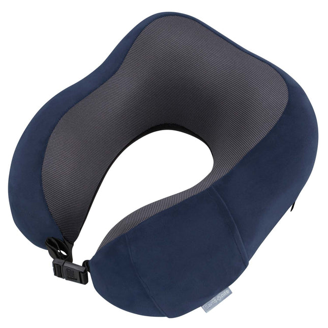 Ergonomisches Nackenkissen aus Memory-Schaum, Mitternachtsblau