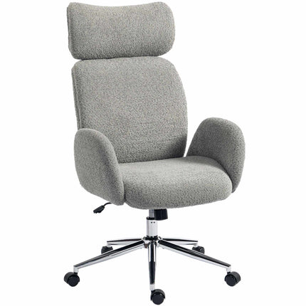 Ergonomic Office Chair, Adjustable Headrest, Tilt, Dark Grey