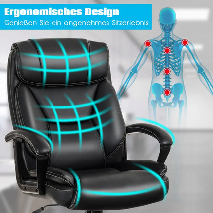 Ergonomická kancelářská židle, nastavitelná výška, otáčení 360°