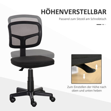 Ergonomická kancelářská židle, nastavitelná výška, černá síťovina