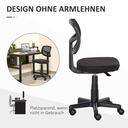 Ergonomická kancelářská židle, nastavitelná výška, černá síťovina