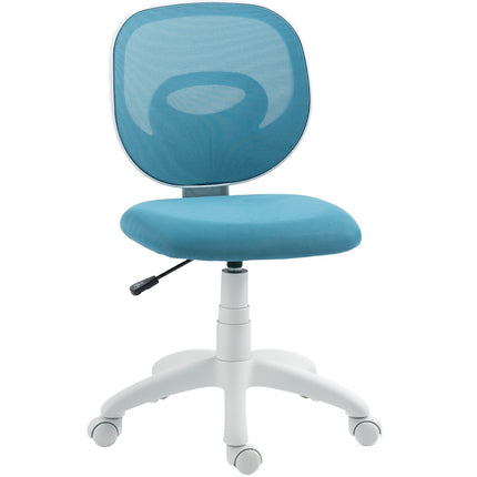 Ergonomic Office Chair, Adjustable Height, Blue Mesh