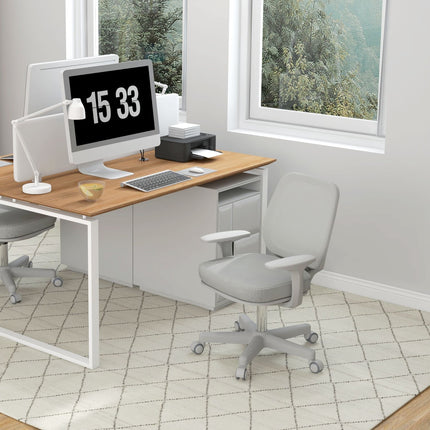 Ergonomischer Bürostuhl, Höhenverstellbar, Grau, 360° drehbar