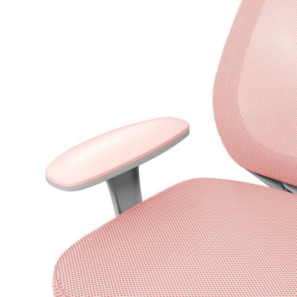 Ergonomischer Bürostuhl, Höhenverstellbar, Rosa, 360° drehbar