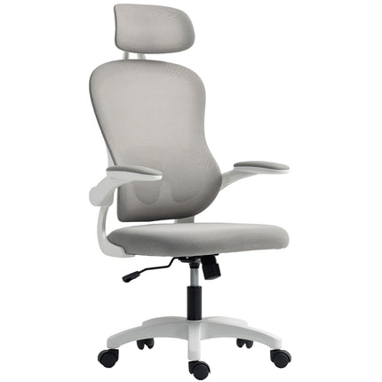 Ergonomischer Bürostuhl, Netzrückenlehne, verstellbar, Grau