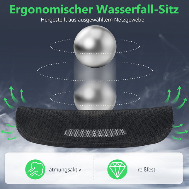 Ergonomischer Bürostuhl mit verstellbarer Kopf- und Fußstütze