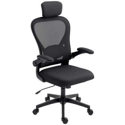 Ergonomischer Bürostuhl mit verstellbarer Kopfstütze und Lordosenstütze