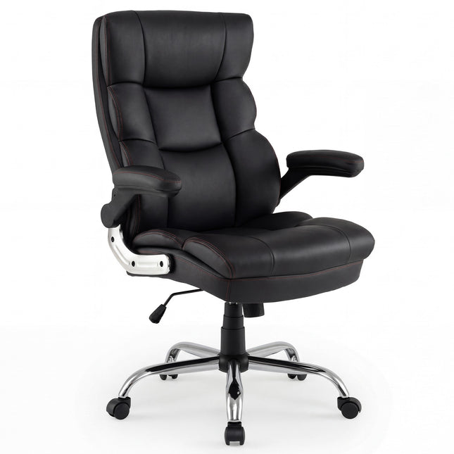 Ergonomischer Bürostuhl mit klappbaren Armlehnen und Neigefunktion