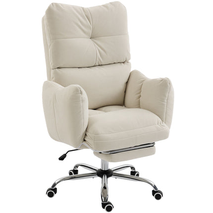 Ergonomischer Bürostuhl mit Fußstütze, verstellbare Rückenlehne