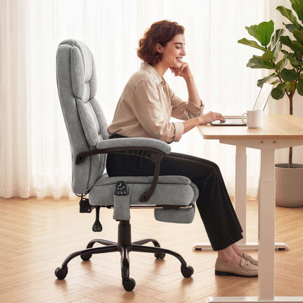 Ergonomic Office Chair with Massage and Heating, Reclines 135