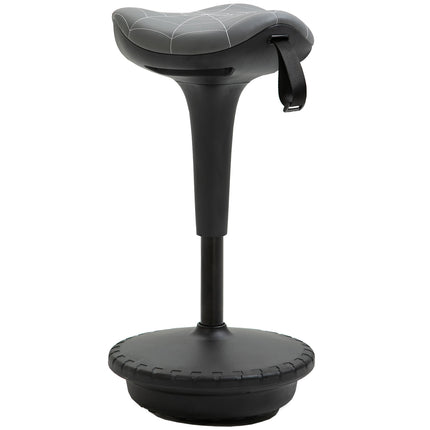Ergonomická otočná stolička, nastavitelná výška 65.5-83.5 cm, šedá