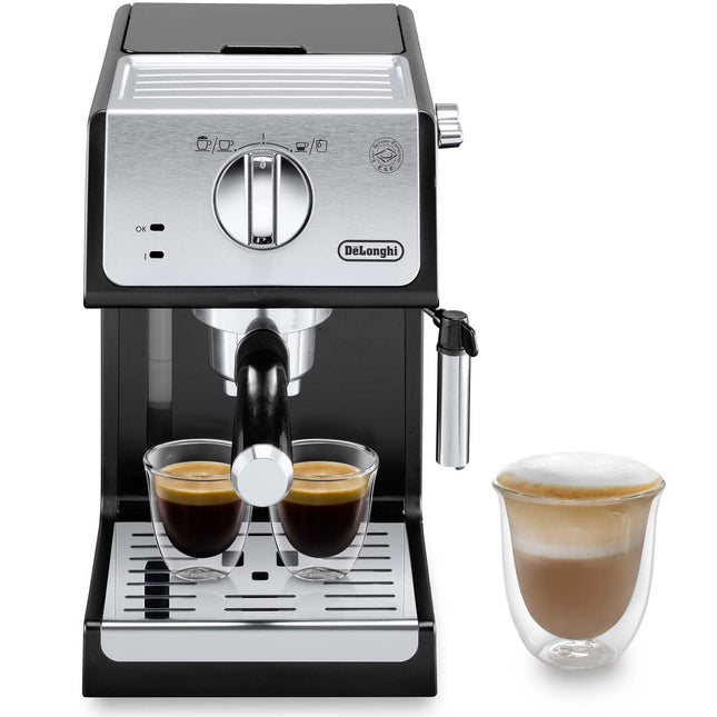 Espressomaschine Manuell ECP33.21.BK Active Line inkl. Milchaufschäumer