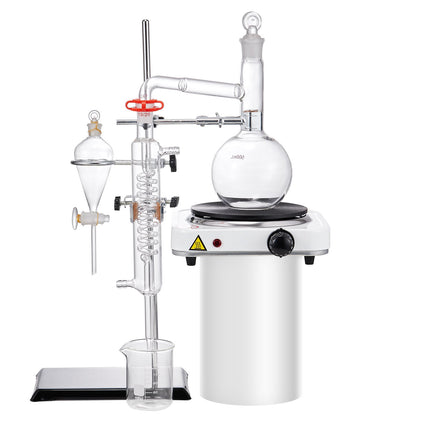 Essential Oil Distillation Kit, 500mL, 33-Piece, 1000W