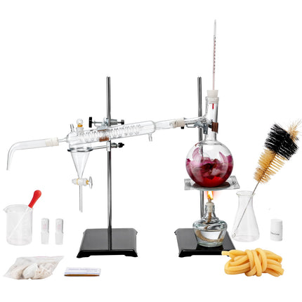 Essential Oil Distillation Kit 500ml, 24/40, 28-Piece