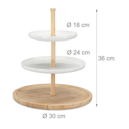 Etagere Bambus und Keramik
