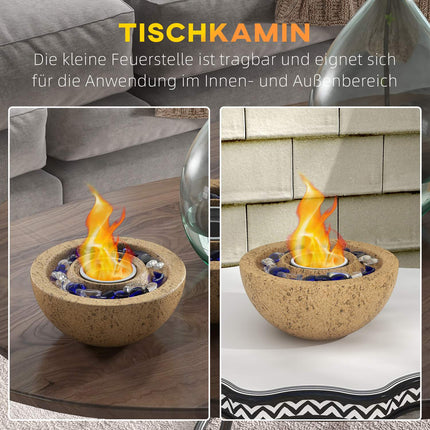 Ethanol-Spucknapf, 0,4L, Steinoptik, beheizt bis zu 10m²