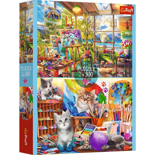 European Capitals Puzzle Set, 2 x 500 Pieces