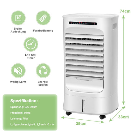 Verdunstungskühler 3-in-1, 10L, Fernbedienung