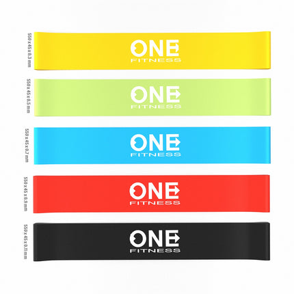 Exercise Band Set – 5 Slim Resistance Bands