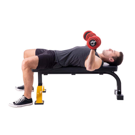 Hantelbank, verstellbar, klappbar, Heim-Fitnessstudio