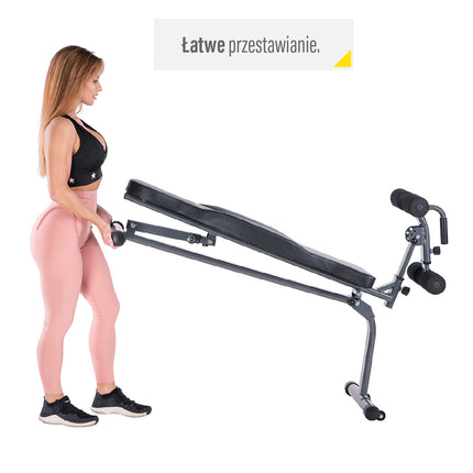 Hantelbank, verstellbar, klappbar, Heim-Fitnessstudio