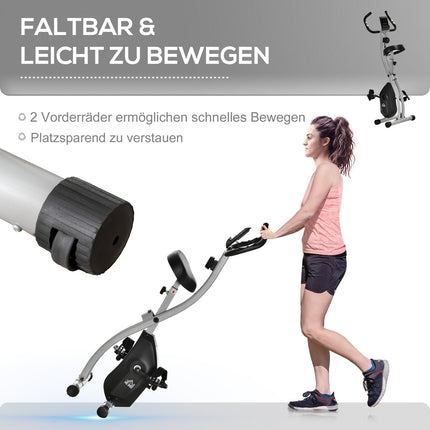 Klappfahrradtrainer, 8-stufiger Magnetwiderstand