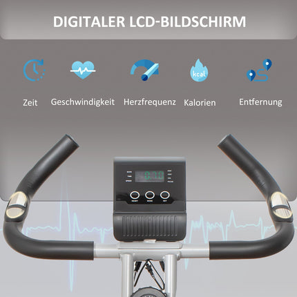 Klappfahrradtrainer, 8-stufiger Magnetwiderstand