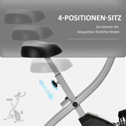 Klappfahrradtrainer, 8-stufiger Magnetwiderstand