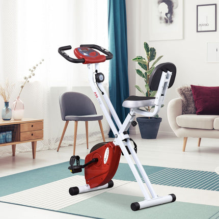 Exercise bike with 8-level magnetic resistance, adjustable height