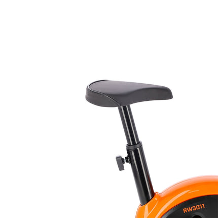 Exercise Bike, Black-Orange, Adjustable Resistance