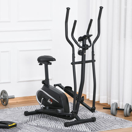 Crosstrainer, LCD-Display, verstellbarer Sitz, 8 Stufen