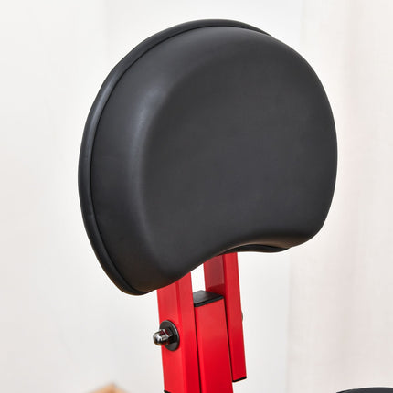 Heimtrainer, 1,5 kg Schwungmasse, 8-facher Widerstand, rot/schwarz