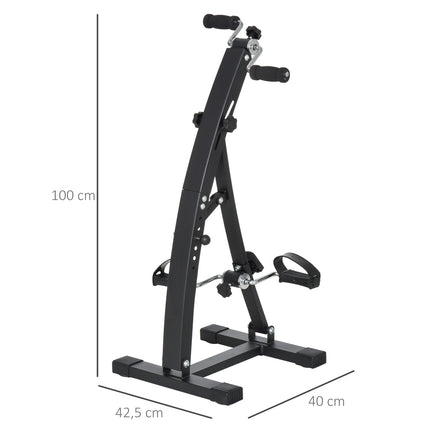 Heimtrainer für Senioren, robuster Stahl, schwarz