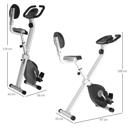 Exercise bike, 8-level magnetic resistance, adjustable height