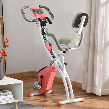 Klappbares Heimtrainer - 2-in-1-Trainer mit LCD und 8 Widerstandsstufen