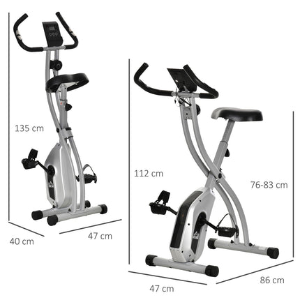 Faltbares Heimtrainer-Fahrrad mit 8-fachem Magnetwiderstand