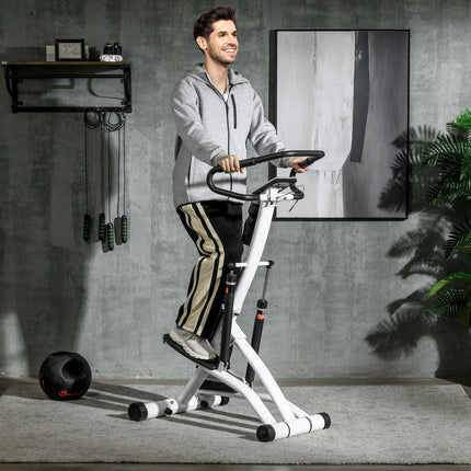 Heimtrainer & Stepper, LCD-Bildschirm, 12 Widerstandsstufen
