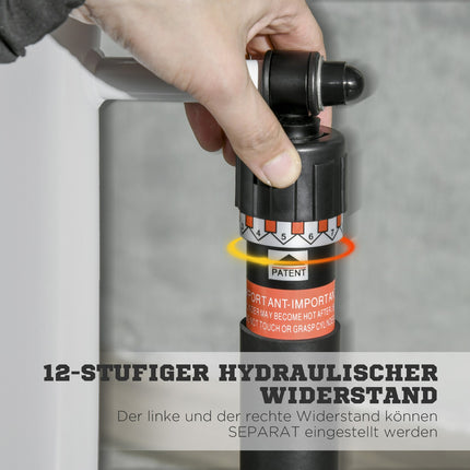 Heimtrainer & Stepper, LCD-Bildschirm, 12 Widerstandsstufen