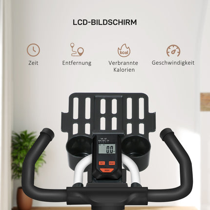Heimtrainer, verstellbarer Sitz, LCD-Bildschirm, Stahl