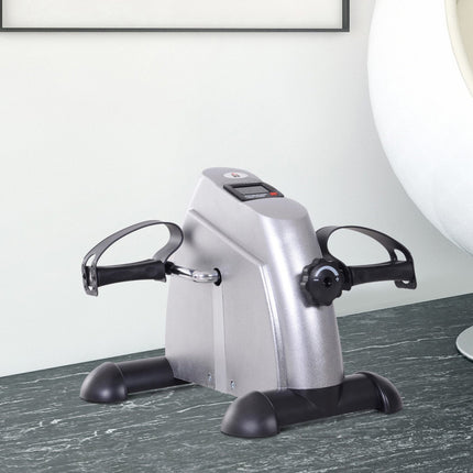Mini-Heimtrainer mit LCD-Display, Silber, 35x40x31 cm