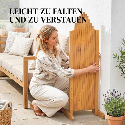 Expandable Freestanding Trellis Set, 180 x 30 x 103 cm, Brown