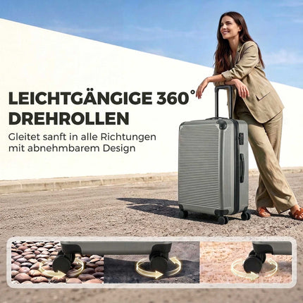Expandable Hardshell Suitcase, 77 cm, Dark Grey, TSA Lock