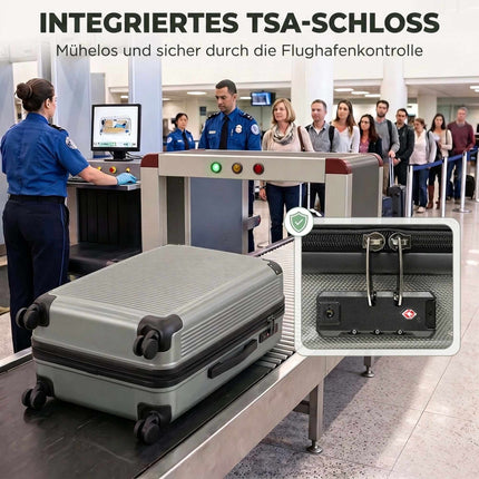 Expandable Hardshell Suitcase, 77 cm, Dark Grey, TSA Lock