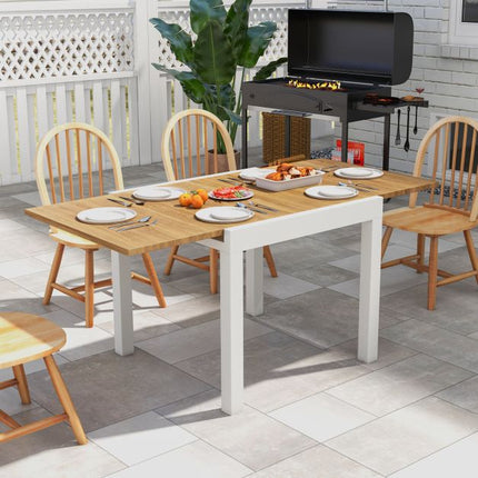 Ausziehbarer Gartentisch, Aluminium, für 4–6 Personen